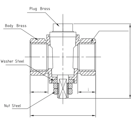 Brass Forged Square Head Gas Cock Plug Valve